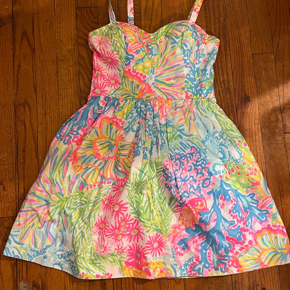 Lilly Pulitzer Pink and Green Dress - Picture 12 of 17